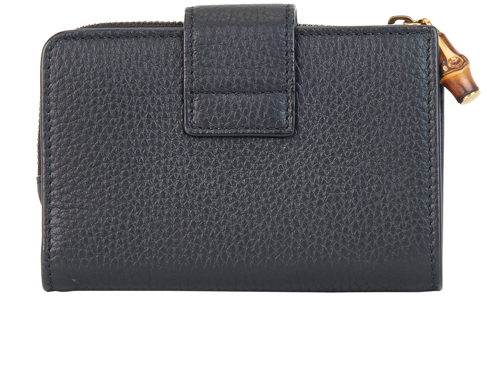 Gucci Medium GG Bamboo Wallet, &pound;180, Accessories, Black, Leather, Back view